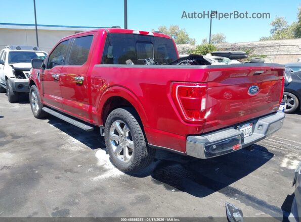 1FTEW1CP6MKE17880 2021 FORD F150 Red უკანა მარცხენა