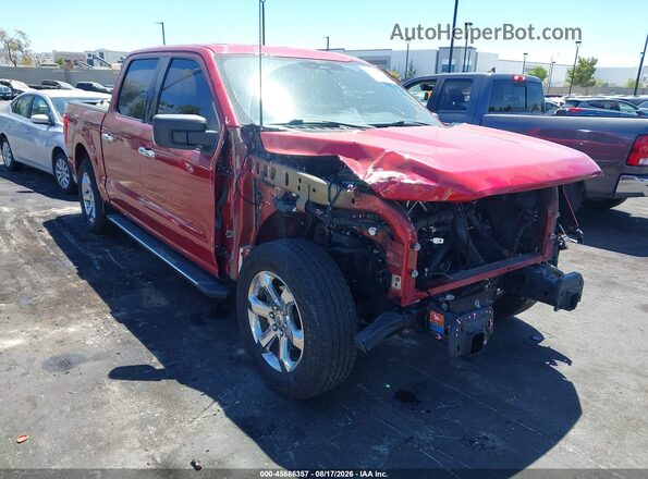 1FTEW1CP6MKE17880 2021 FORD F150 Red წინა ხედი