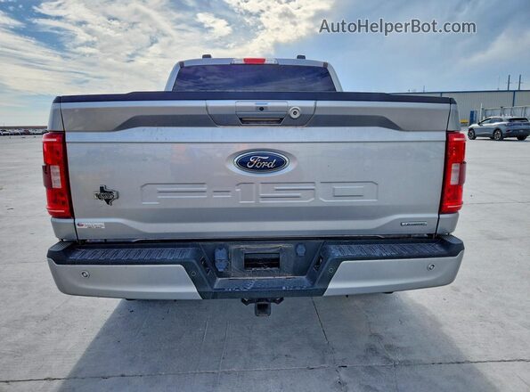 1FTEW1CP6MKE38437 2021 FORD F150 Серебряный Вид сзади
