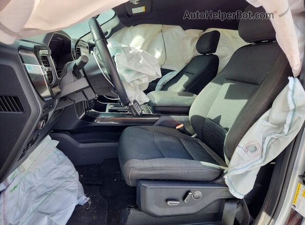 1FTEW1CP6MKE38437 2021 FORD F150 Серебряный Вид салона спереди