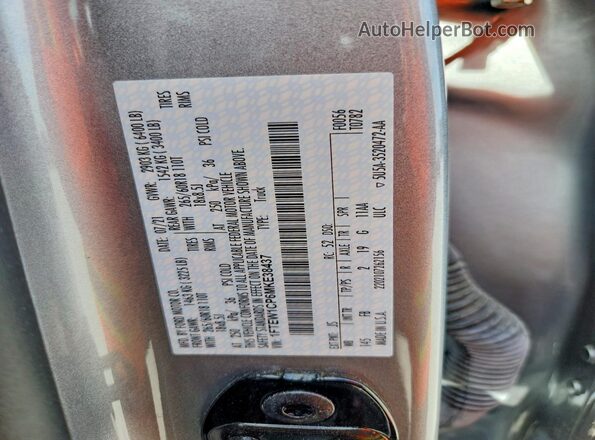 1FTEW1CP6MKE38437 2021 FORD F150 Серебряный Вид подкапотного пространства