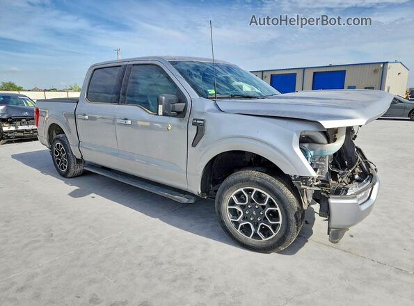 1FTEW1CP6MKE38437 2021 FORD F150 Серебряный Передняя правая четверть