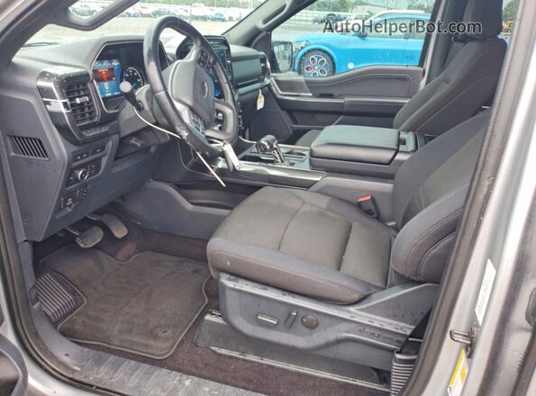 1FTEW1CP6NKD34418 2022 FORD F150 Gray წინა სალონის ხედი