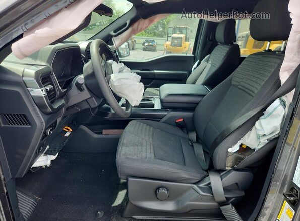 1FTEW1CP6PKF56377 2023 FORD F150 Gray Вид салону спереду