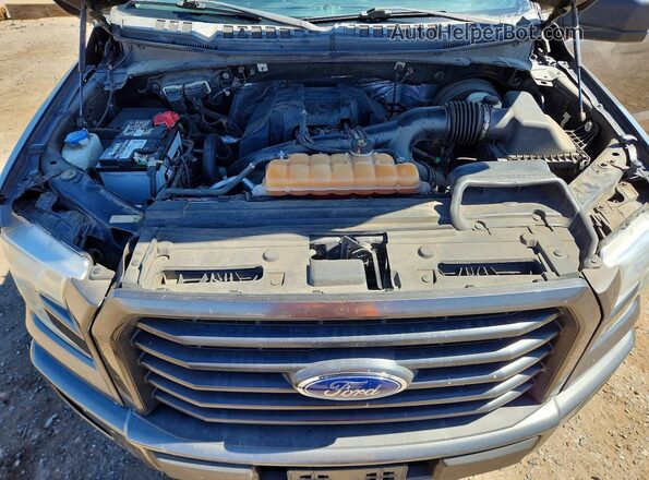 1FTEW1CP7HKC45333 2017 FORD F150 Charcoal Rear interior view