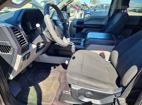 1FTEW1CP7HKC45333 2017 FORD F150 Charcoal Front interior view