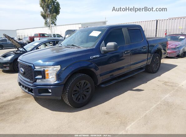 1FTEW1CP7JFA05729 2018 FORD F150 Dark Blue Vista tres cuartos delantera izquierda