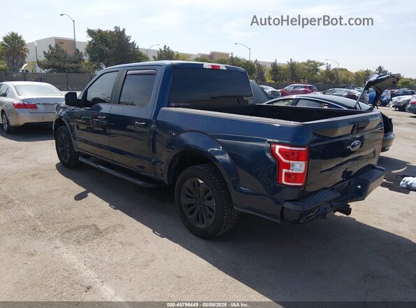 1FTEW1CP7JFA05729 2018 FORD F150 Dark Blue Trasero izquierdo