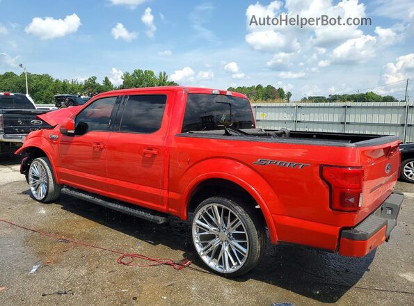1FTEW1CP7JFB45182 2018 FORD F150 Red Задня ліва чверть