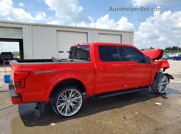 1FTEW1CP7JFB45182 2018 FORD F150 Red Задня права чверть