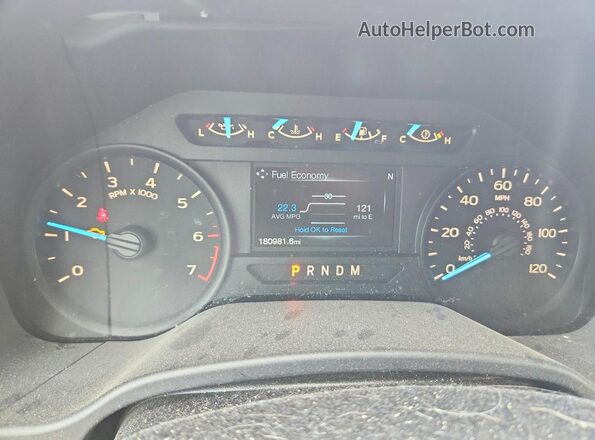 1FTEW1CP7JFC14713 2018 FORD F150 Gray ხელსაწყოთა პანელის ხედი