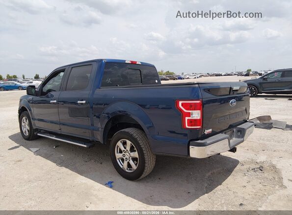 1FTEW1CP7KKF00604 2019 FORD F150 Blue Trasero izquierdo