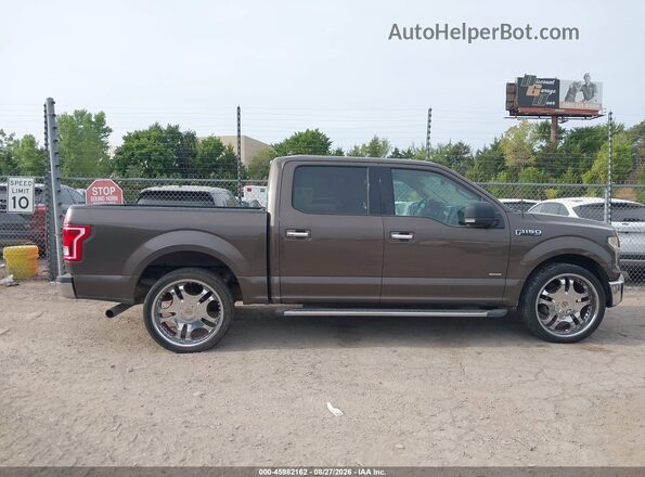 1FTEW1CP8GKF47065 2016 FORD F150 Brown Vista del cuadro de instrumentos