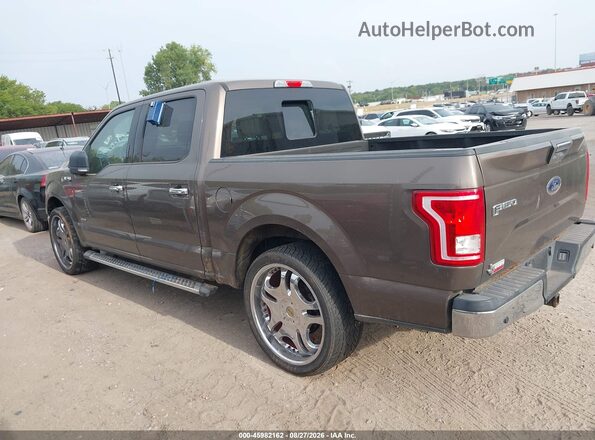 1FTEW1CP8GKF47065 2016 FORD F150 Brown Vista interior trasera