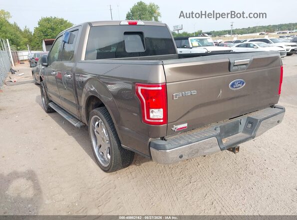 1FTEW1CP8GKF47065 2016 FORD F150 Brown Trasero izquierdo