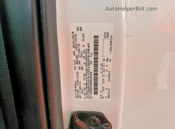 1FTEW1CP8KFC01535 2019 FORD F150 White Engine compartment view