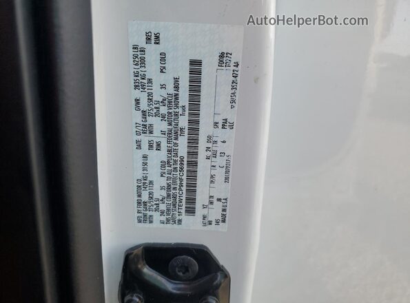 1FTEW1CP9HFC56990 2017 FORD F150 Белый Вид подкапотного пространства