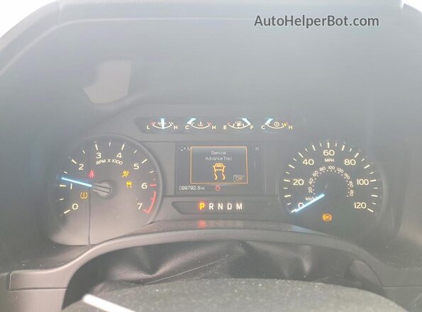 1FTEW1CP9JFC62746 2018 FORD F150 Blue Вид щитка приладів