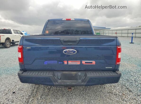 1FTEW1CP9JFC62746 2018 FORD F150 Blue Вид ззаду