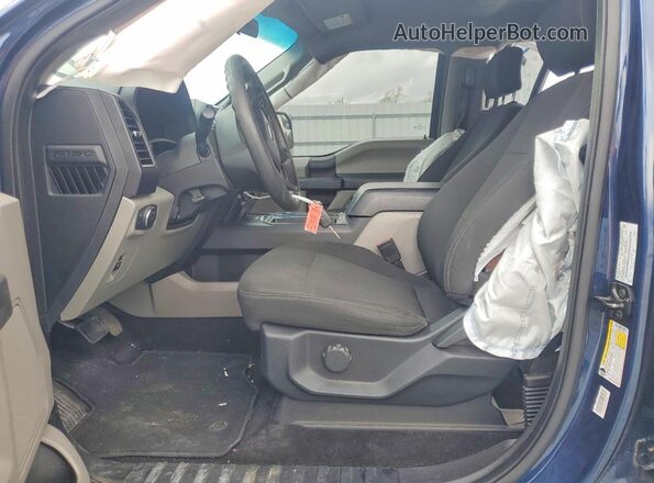 1FTEW1CP9JFC62746 2018 FORD F150 Blue Вид салону спереду