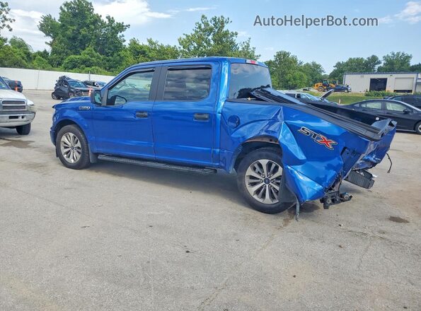 1FTEW1CP9JKF41251 2018 FORD F150 Blue უკანა მარცხენა