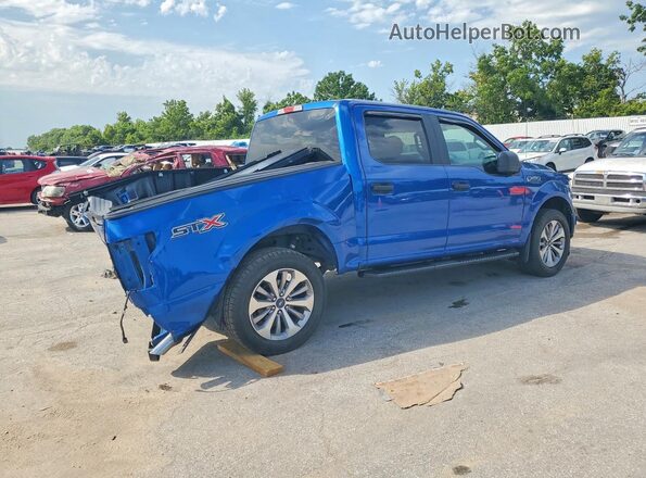 1FTEW1CP9JKF41251 2018 FORD F150 Blue უკანა მარჯვენა