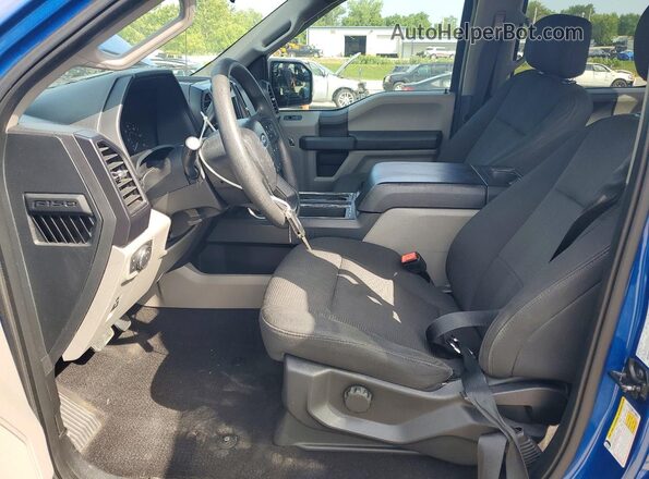 1FTEW1CP9JKF41251 2018 FORD F150 Blue წინა სალონის ხედი