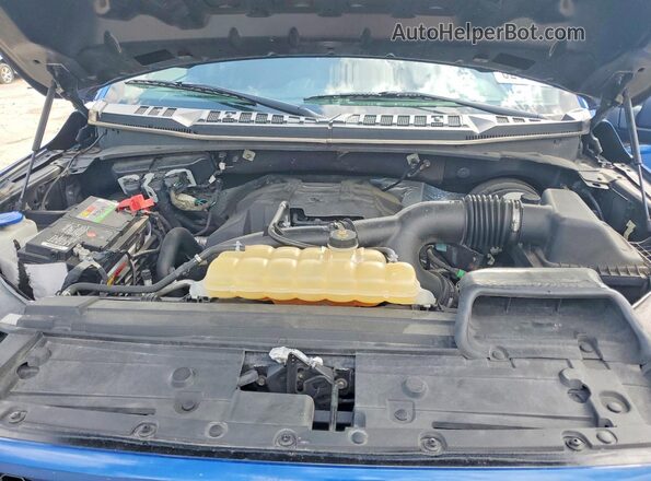 1FTEW1CP9JKF41251 2018 FORD F150 Blue უკანა სალონის ხედი