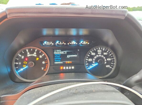 1FTEW1CP9LKF44007 2020 FORD F150 Silver Вид щитка приладів