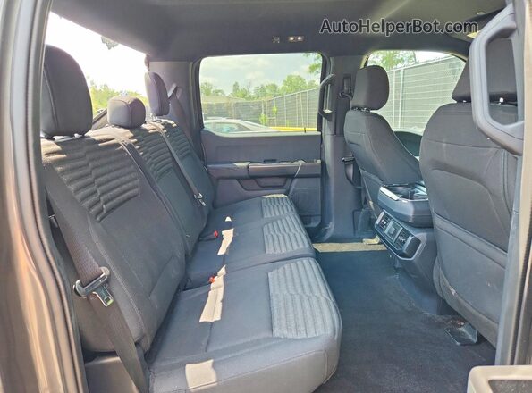 1FTEW1CP9PKD57582 2023 FORD F150 Gray Rear seats view