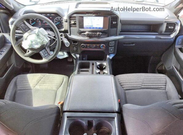 1FTEW1CP9PKD68775 2023 FORD F150 Blue Dashboard view
