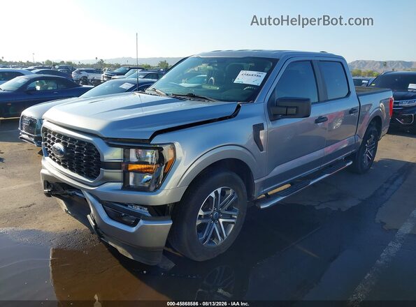 1FTEW1CP9PKE27940 2023 FORD F150 Gray Առջևի ձախ երեք քառորդ տեսարան