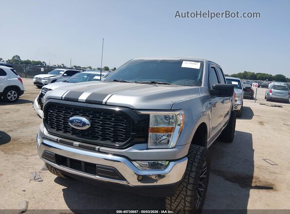 1FTEW1CP9PKF90460 2023 FORD F150 Серебряный Передняя левая четверть