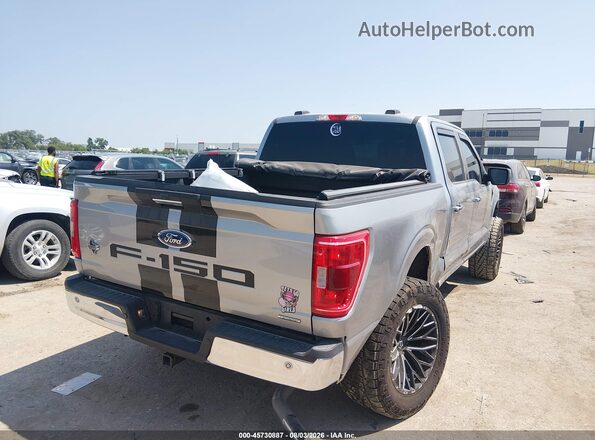 1FTEW1CP9PKF90460 2023 FORD F150 Серебряный Задняя правая четверть