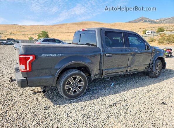 1FTEW1CPXGKE46612 2016 FORD F150 Charcoal Tył prawy