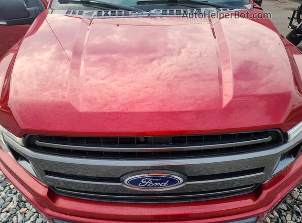 1FTEW1CPXJFE14145 2018 FORD F150 Red Սալոնի հետևի տեսք