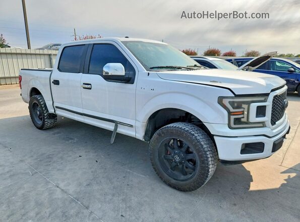 1FTEW1CPXJKF13863 2018 FORD F150 White Вид панелі приладів