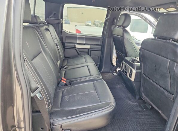 1FTEW1CPXKKE61927 2019 FORD F150 Gray Widok tylnych siedzeń