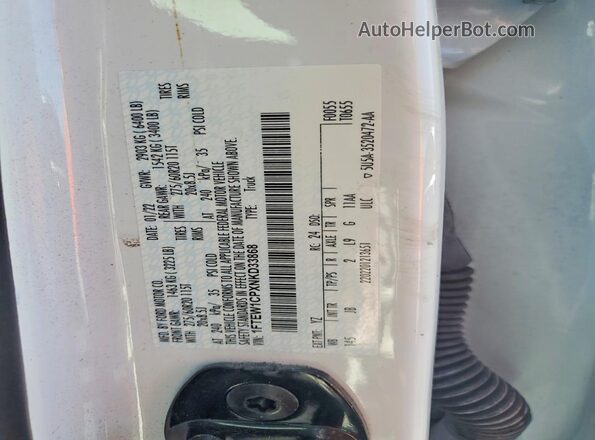 1FTEW1CPXNKD33868 2022 FORD F150 White Вид підкапотного простору