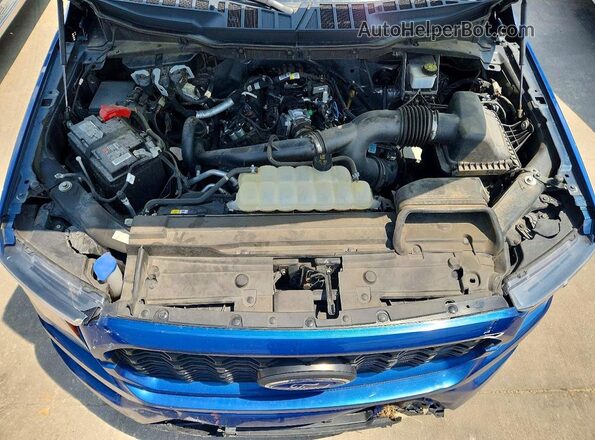 1FTEW1CPXPKD64265 2023 FORD F150 Blue Սալոնի հետևի տեսք