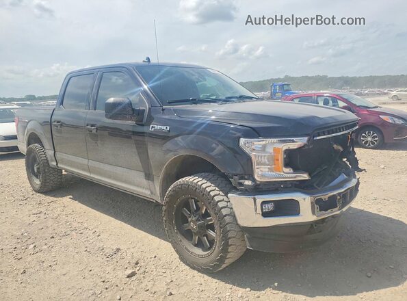 1FTEW1E40KFB69599 2019 FORD F150 Черный Передняя правая четверть