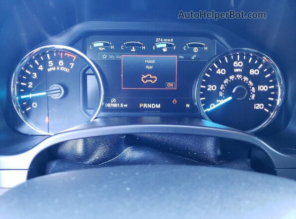 1FTEW1E40KFC11625 2019 FORD F150 Black ხელსაწყოთა პანელის ხედი