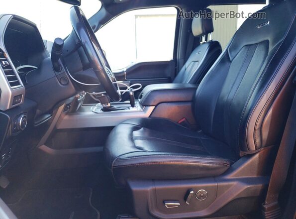 1FTEW1E40KFC11625 2019 FORD F150 Black წინა სალონის ხედი