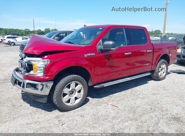 1FTEW1E40KFC61196 2019 FORD F150 Red Przód lewy