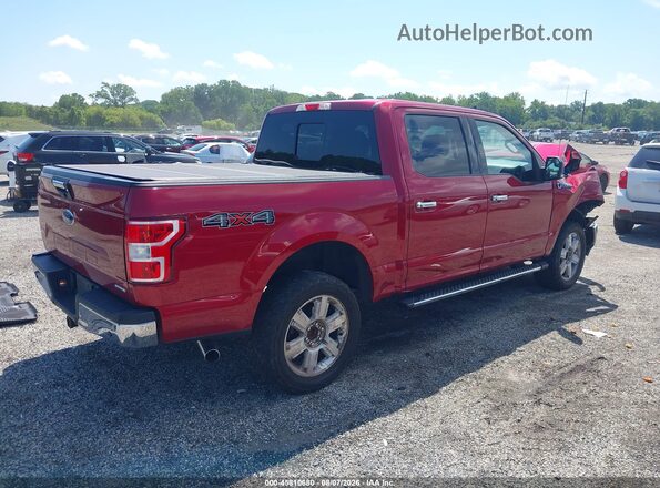 1FTEW1E40KFC61196 2019 FORD F150 Red Tył prawy