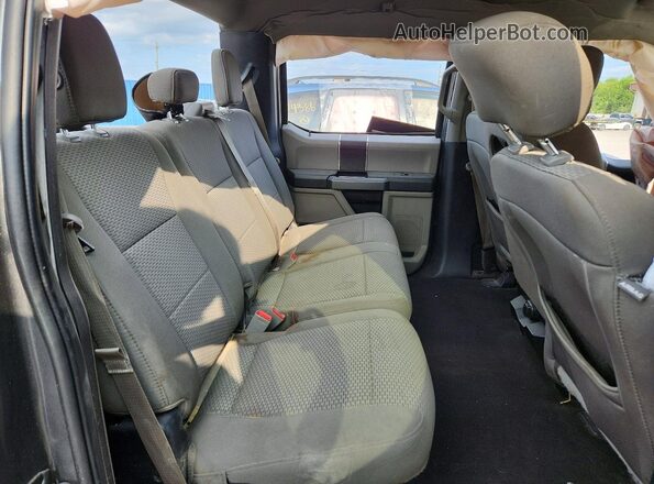1FTEW1E40KKC53008 2019 FORD F150 Gray Rear seats view
