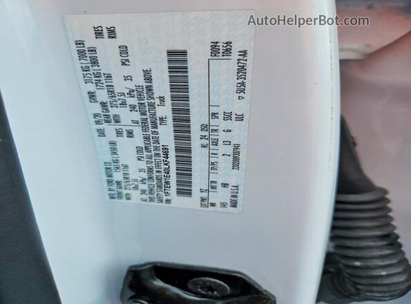 1FTEW1E40LKF44691 2020 FORD F150 White Vista del compartimento del motor