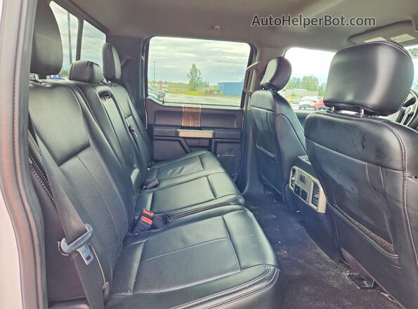 1FTEW1E40LKF44691 2020 FORD F150 White Vista de los asientos traseros