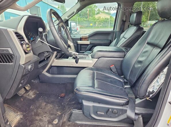 1FTEW1E40LKF44691 2020 FORD F150 White Vista interior delantera