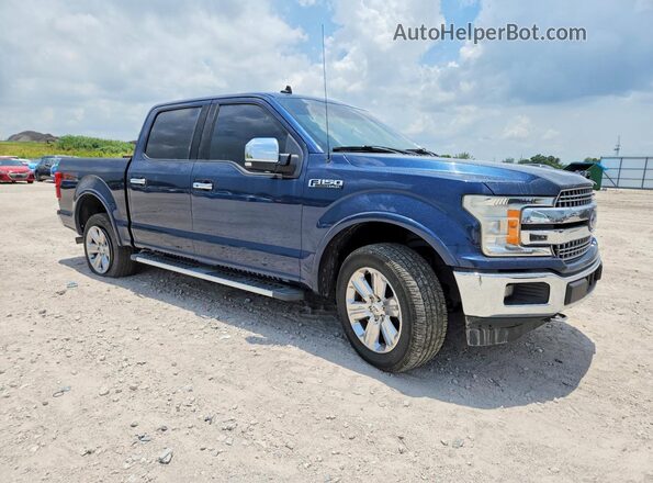 1FTEW1E41KFB77095 2019 FORD F150 Blue წინა მარჯვენა